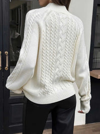 Mock Neck Cable-Knit Sweater 101002448539888 52 Affordable Fashion Under $100 Jerry's Apparel 