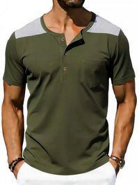 Men's Full Size Casual Henley T-Shirt with Pocket Plus Size 100400796832194 23 Affordable Fashion Under $100 Jerry's Apparel 