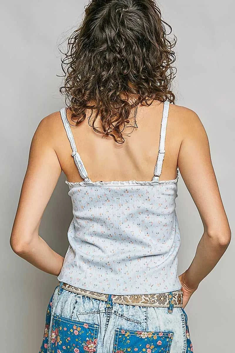 POL Floral Printed Lightweight Ribbed Knit Cami 100100550501583 43 Affordable Fashion Under $100 Jerry's Apparel 