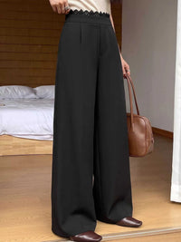 High-Waisted Wide-Leg Lace-Trimmed Pants 101001748703558 35 Affordable Fashion Under $100 Jerry's Apparel 