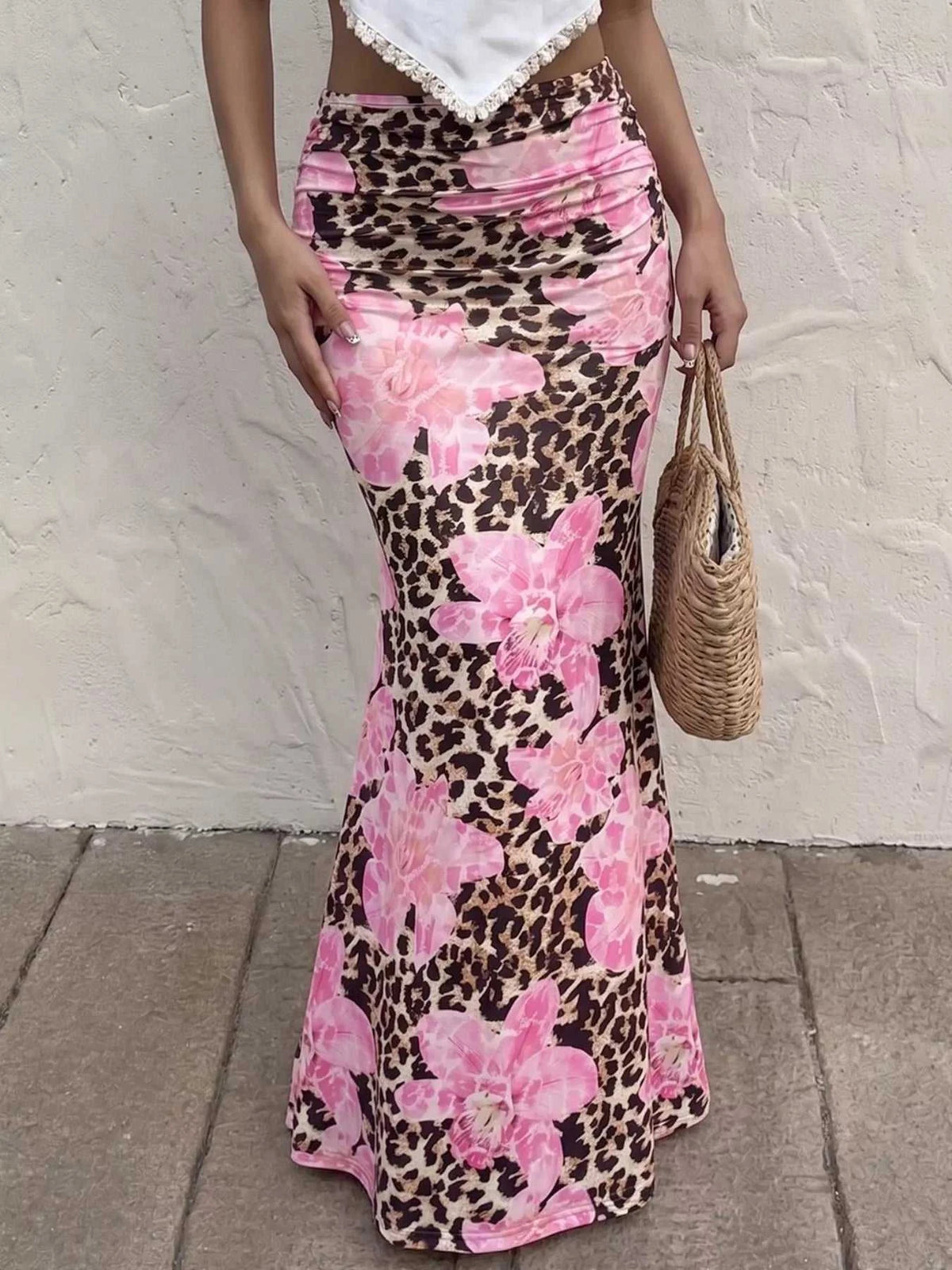 Leopard Print Bodycon Maxi Skirt 100100404631589 26 Affordable Fashion Under $100 Jerry's Apparel 