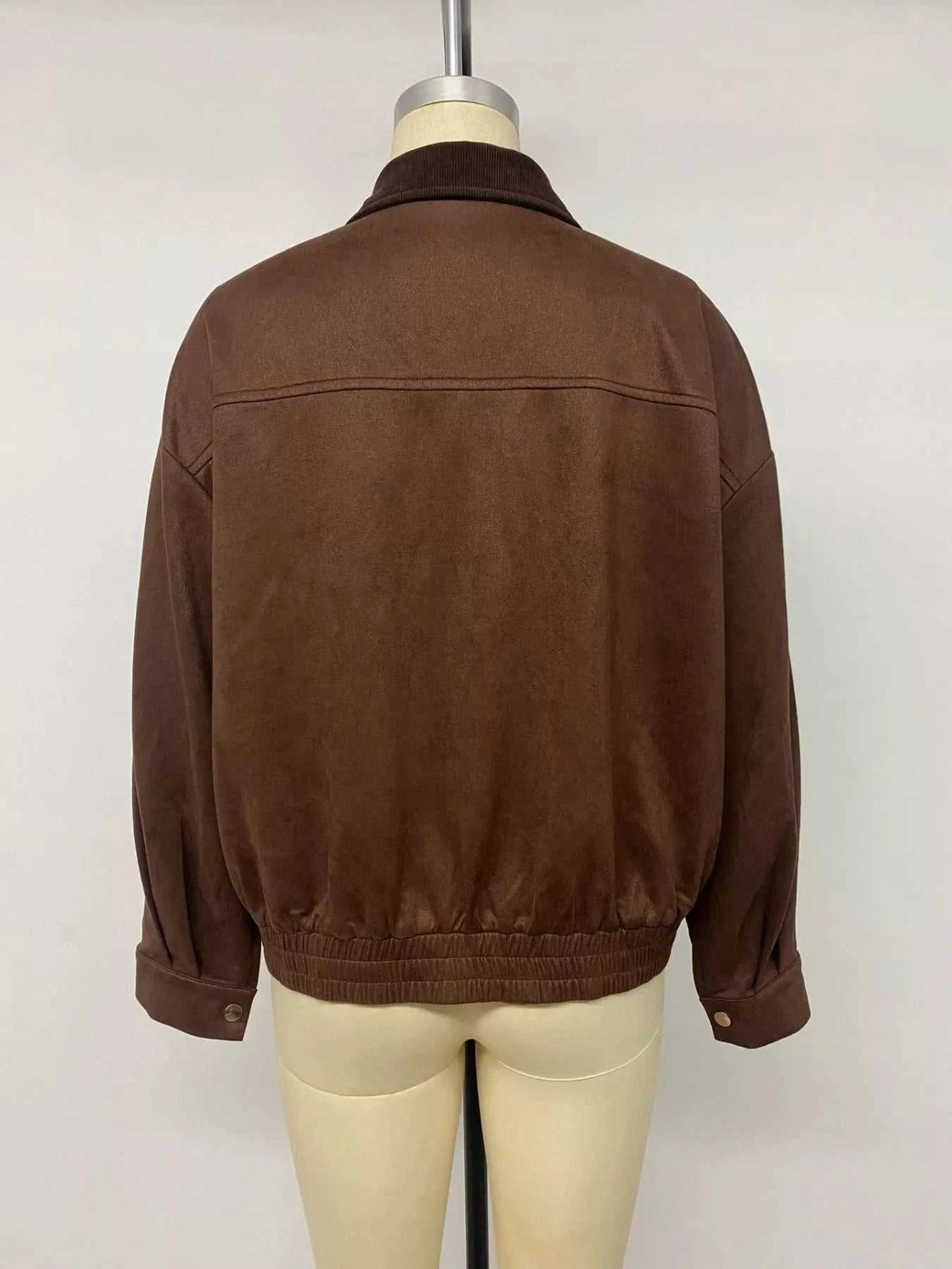 Corduroy Collar Zip-Up Jacket 100100544313647 53 Affordable Fashion Under $100 Jerry's Apparel 