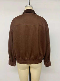 Corduroy Collar Zip-Up Jacket 100100544313647 53 Affordable Fashion Under $100 Jerry's Apparel 