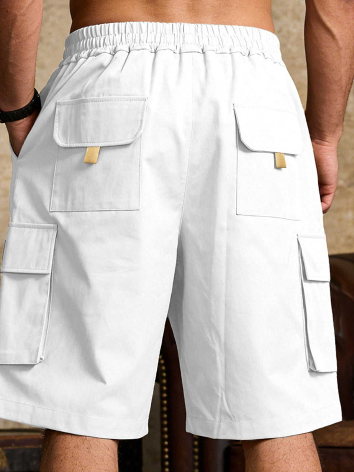 Men's Full Size Cargo Shorts with Drawstring Waist Plus Size 100400170187391 37 Affordable Fashion Under $100 Jerry's Apparel 