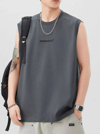 Men's Plus Size Letter Round Neck Tank 100400255866205 78 Affordable Fashion Under $100 Jerry's Apparel 