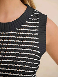 Striped Knit Sweater Vest 100100265130873 35 Affordable Fashion Under $100 Jerry's Apparel 