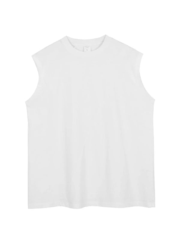 Men's Solid Color Round Neck Tank