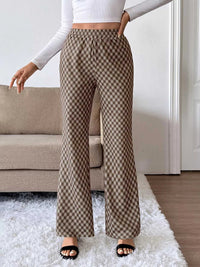 Plaid High-Waisted Wide Leg Pants 100100323711538 28 Affordable Fashion Under $100 Jerry's Apparel 
