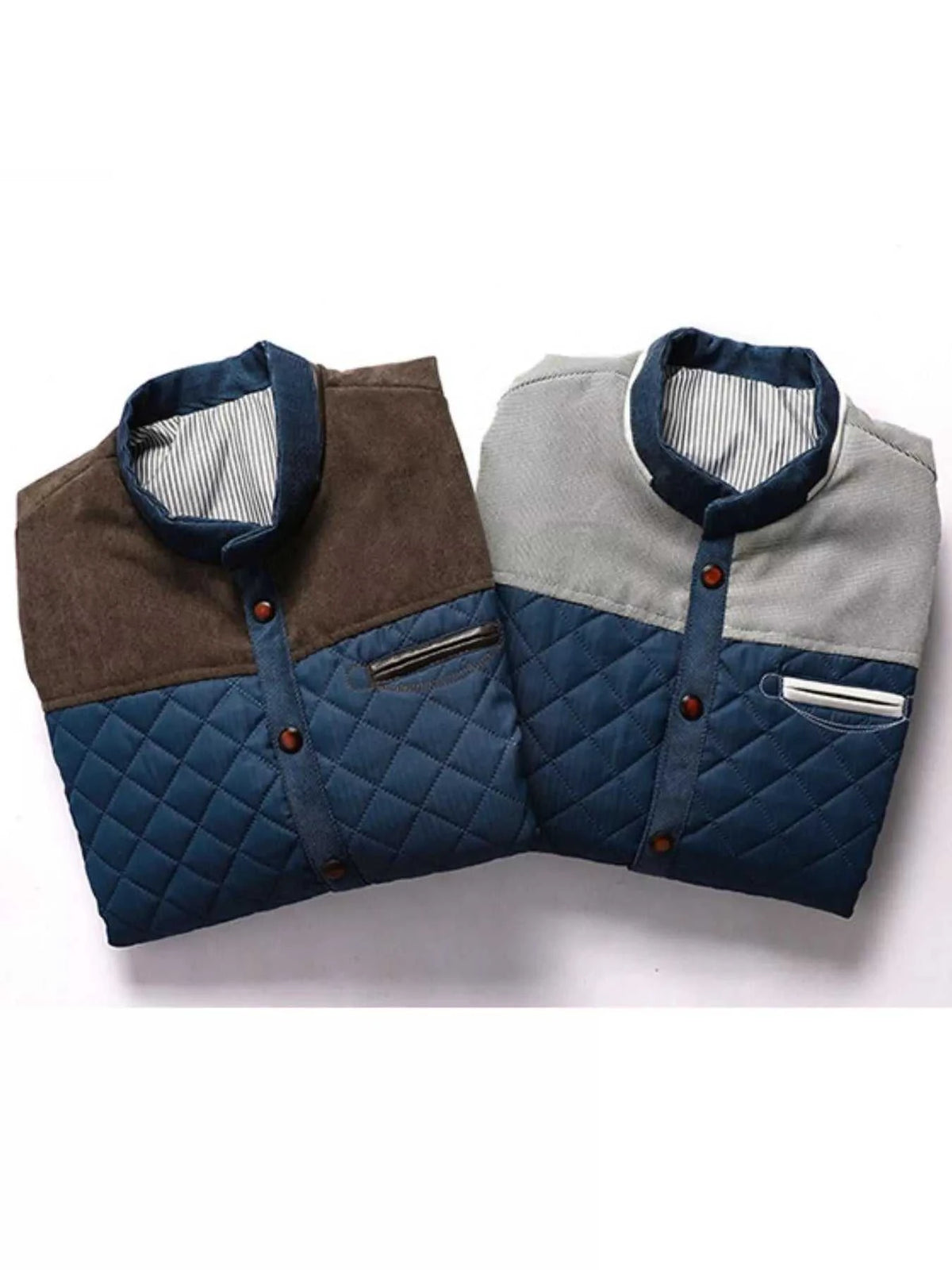 Men's Full Size Quilted Snap Down Jacket Plus Size 100400701520049 75 Affordable Fashion Under $100 Jerry's Apparel 