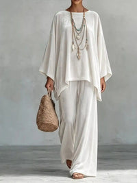 Full Size Asymmetrical Top and Wide Leg Pants Set Plus Size 101001927528588 54 Affordable Fashion Under $100 Jerry's Apparel 