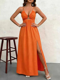 Cutout Front Slit Maxi Dress 100100093025501 39 Affordable Fashion Under $100 Jerry's Apparel 