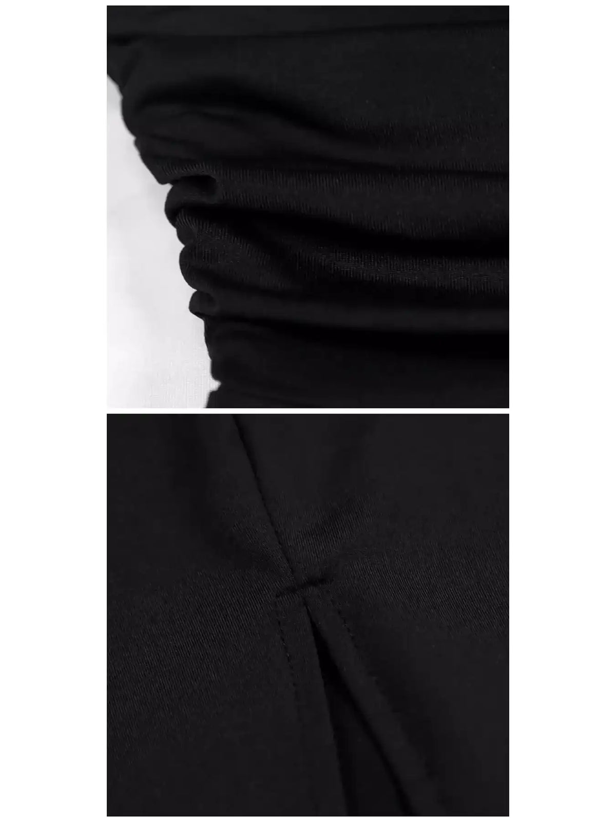 Sleeveless Deep V-Neck Ruched High Slit Bodycon Dress 101001854690361 33 Affordable Fashion Under $100 Jerry's Apparel 