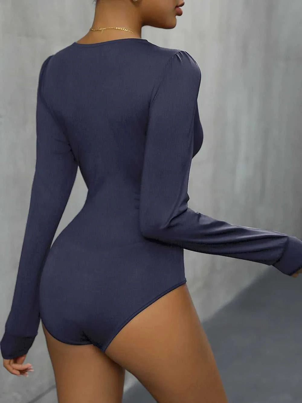 Perfee Lace Detail Plunge Long Sleeve Bodysuit 100100229596543 27 Affordable Fashion Under $100 Jerry's Apparel 