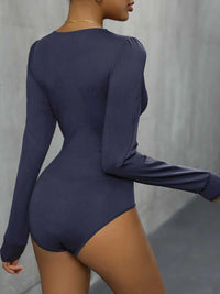 Perfee Lace Detail Plunge Long Sleeve Bodysuit 100100229596543 27 Affordable Fashion Under $100 Jerry's Apparel 