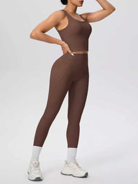 Scoop Neck Tank and High-Waisted Leggings Active Set 101006388543899 85 Affordable Fashion Under $100 Jerry's Apparel 