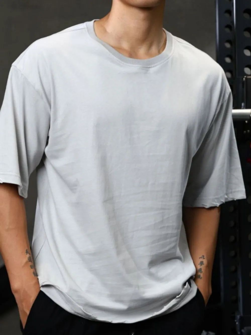 Men's Plus Size Round Neck Half Sleeve T-Shirt