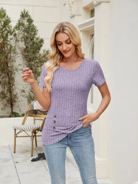 Round Neck Short Sleeve T-Shirt