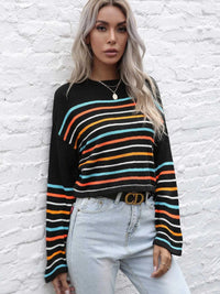 Striped Long Sleeve Knit Top 100100076902494 23 Affordable Fashion Under $100 Jerry's Apparel 