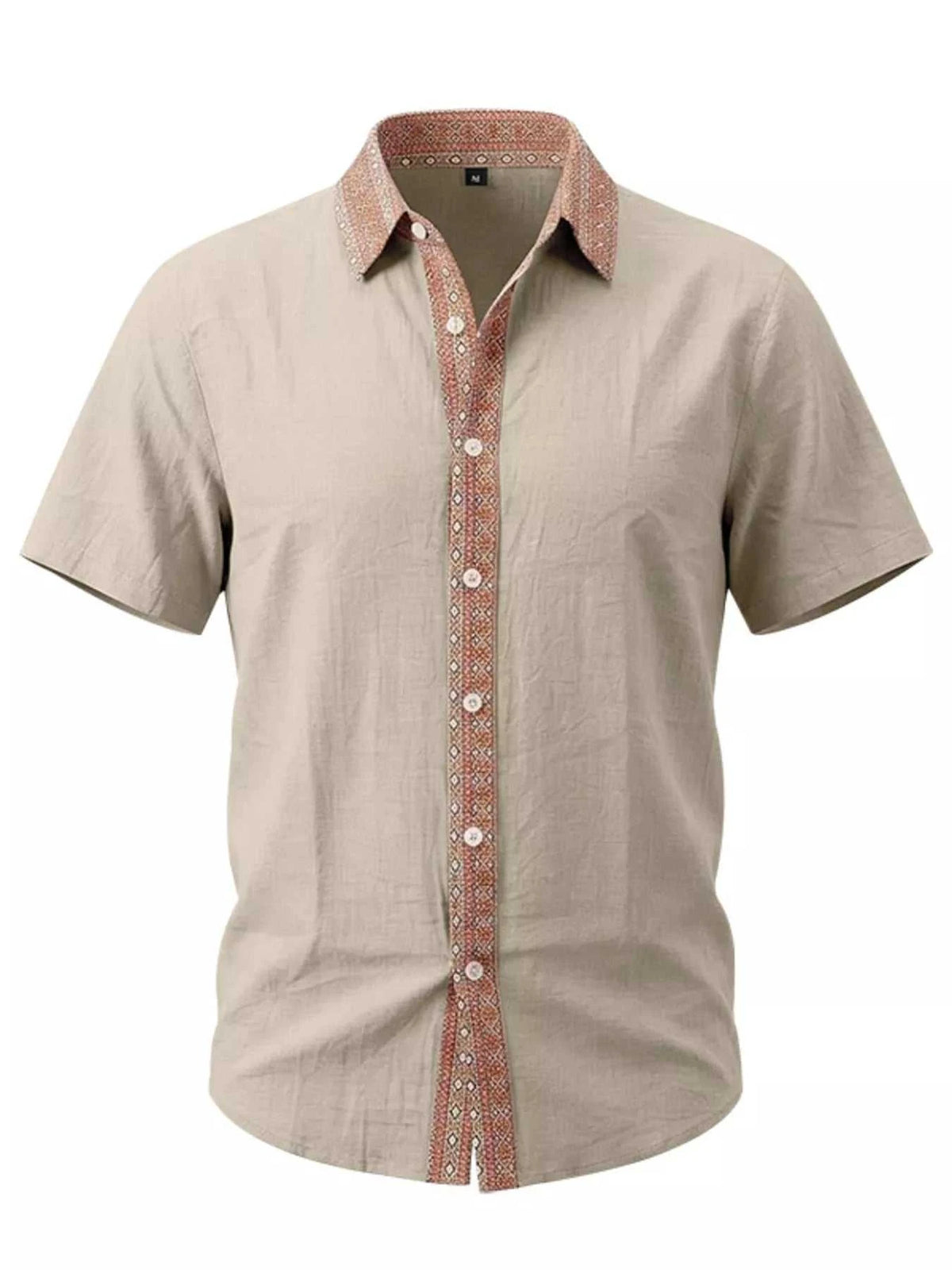 Men's Full Size Casual Short Sleeve Linen Shirt Plus Size 104001576183834 29 Affordable Fashion Under $100 Jerry's Apparel 