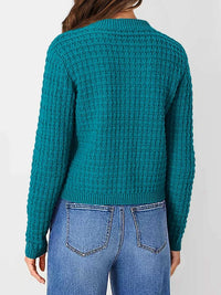 Textured Knit Button-Front Cardigan 100100626365347 44 Affordable Fashion Under $100 Jerry's Apparel 