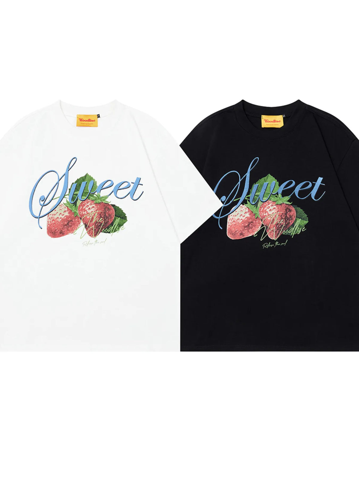 Men's Sweet Strawberry Graphic Oversized T-Shirt