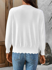 Ribbed Edge Button-Up Knit Cardigan 100100482577968 37 Affordable Fashion Under $100 Jerry's Apparel 