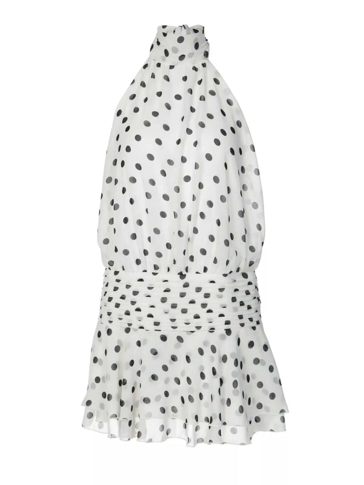 Polka Dot Halter Neck Ruffle Dress 100100761627730 51 Affordable Fashion Under $100 Jerry's Apparel 