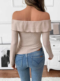 Asymmetrical Off-Shoulder Knit Top 100100853169847 26 Affordable Fashion Under $100 Jerry's Apparel 
