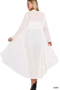 Zenana Mesh Open Front Cardigan 100100584031566 22 Affordable Fashion Under $100 Jerry's Apparel 