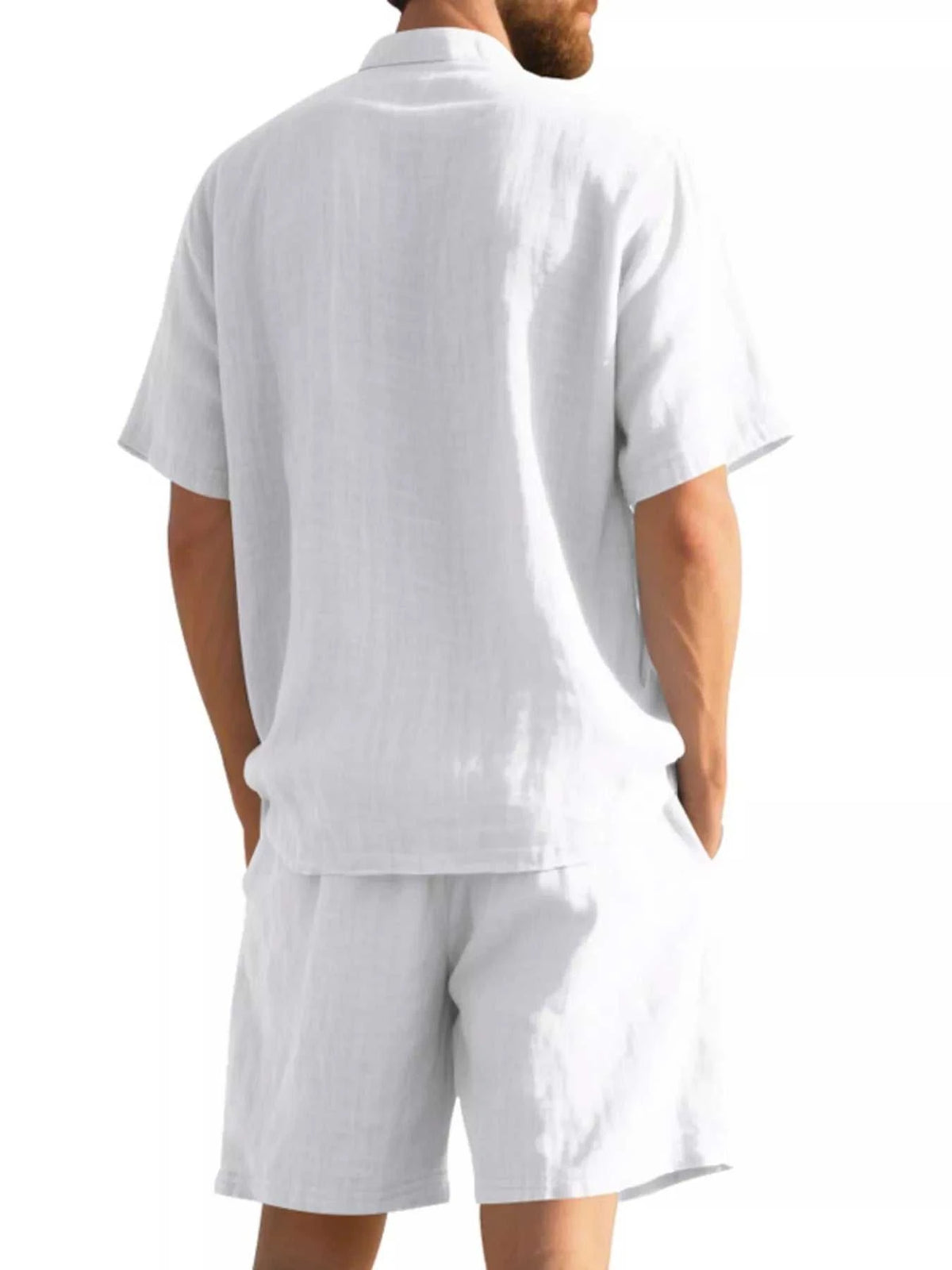 Men's Full Size Casual Short Sleeve Shirt and Shorts Set Plus Size 100400356286566 44 Affordable Fashion Under $100 Jerry's Apparel 