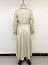Pleated Button Detail Long Sleeve Shirt Dress 101001048648806 56 Affordable Fashion Under $100 Jerry's Apparel 