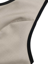 Halter Neck Romper with Contrasting Trim 100100813734227 28 Affordable Fashion Under $100 Jerry's Apparel 