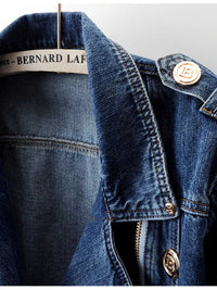 Asymmetrical Zip Denim Jacket 100100285490712 147 Women's Fall Clothing Jerry's Apparel 