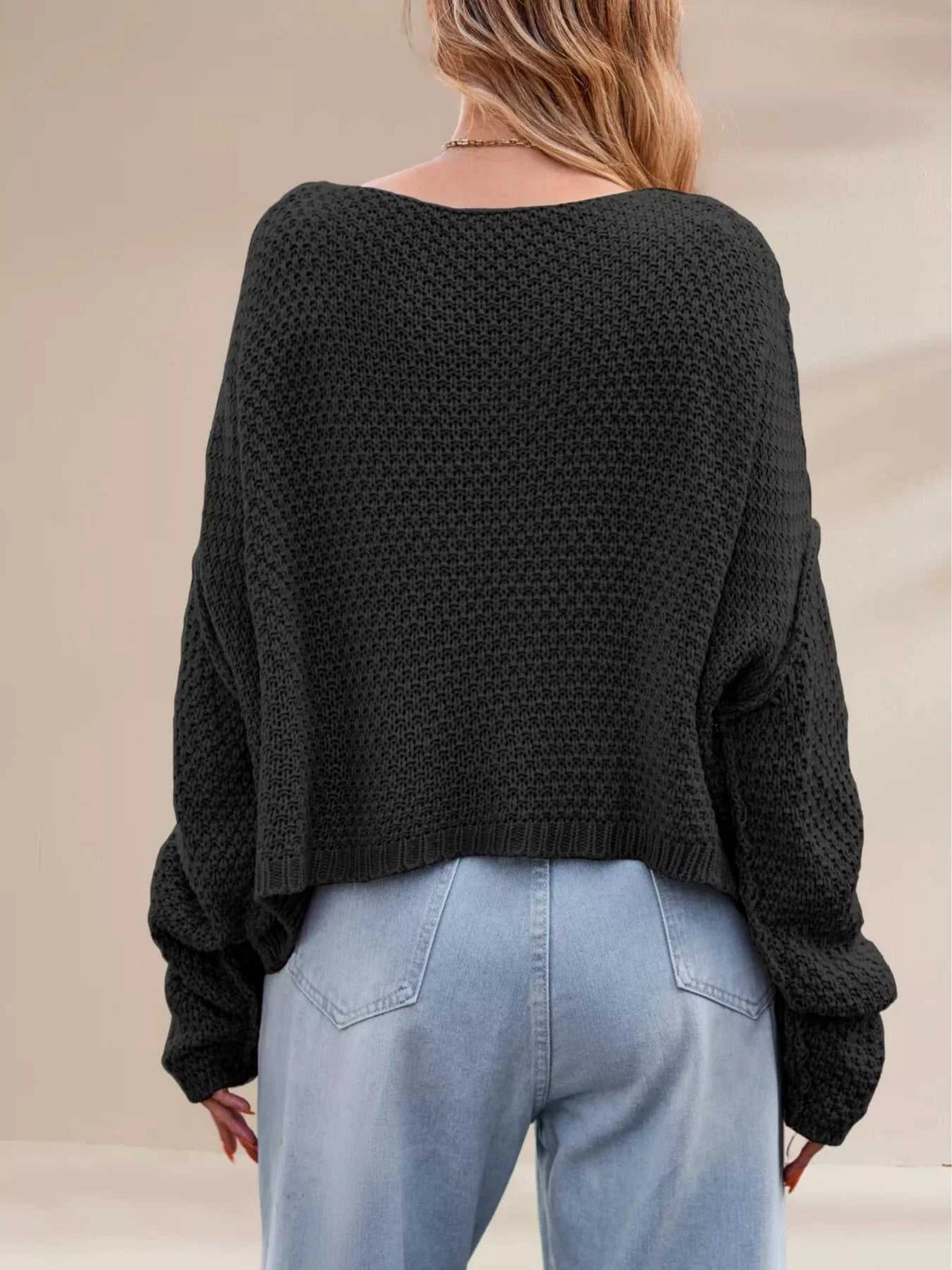 Textured Knit Round Neck Sweater 100100794321457 47 Affordable Fashion Under $100 Jerry's Apparel 