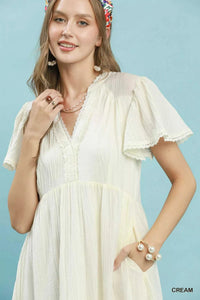 Umgee Textured Tiered Midi Dress with Side Pockets 100100202851833 62 Gifts for Her Jerry's Apparel 