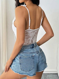 Lace Frill Strap Bodysuit 100100592661933 23 Affordable Fashion Under $100 Jerry's Apparel 