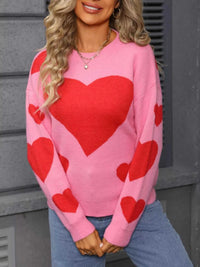 Valentine's Day Heart Crew Neck Sweater 100100296017651 48 Affordable Fashion Under $100 Jerry's Apparel 