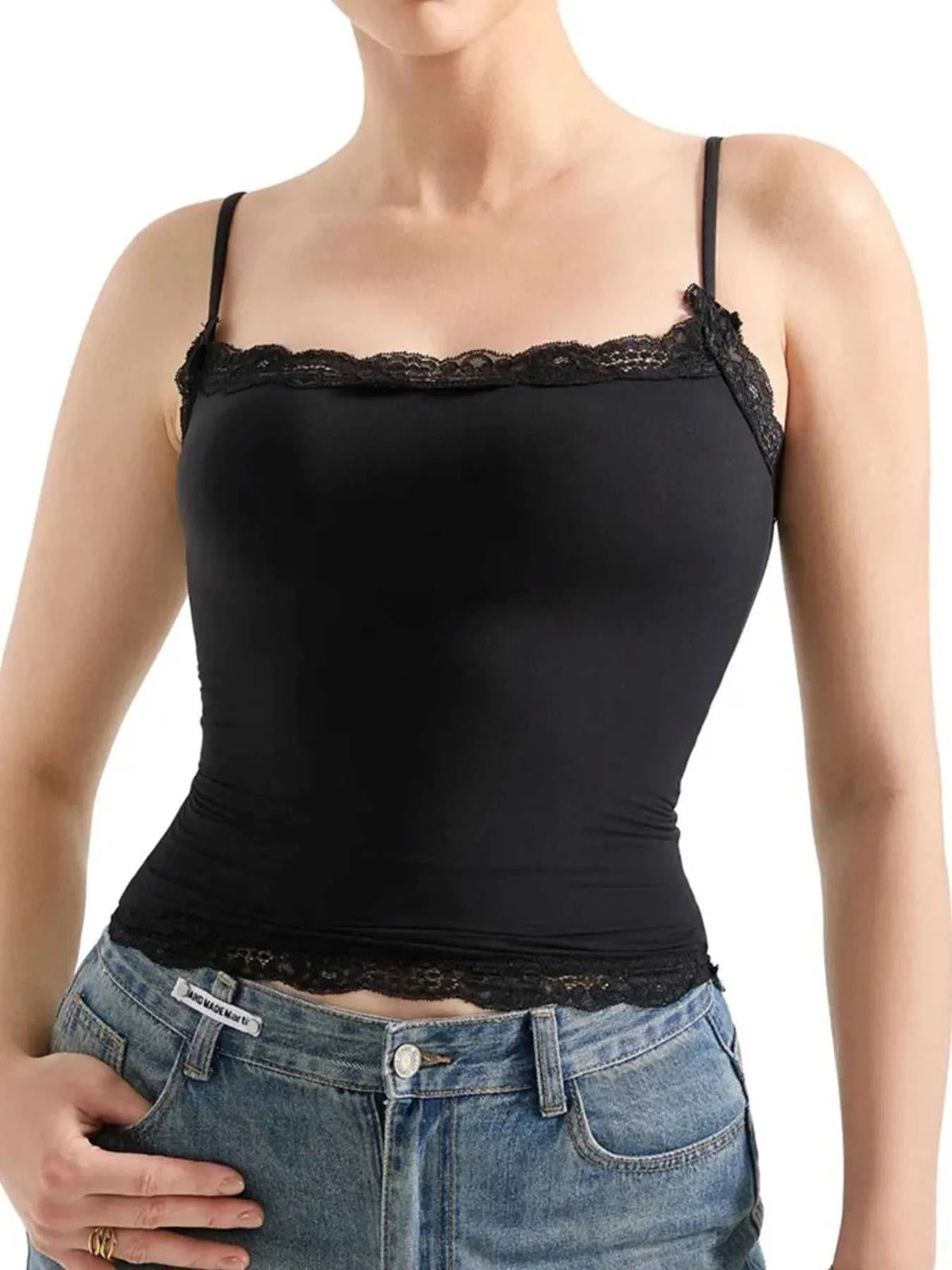 Lace Trim Cami Top 100100194437345 21 Affordable Fashion Under $100 Jerry's Apparel 