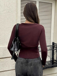 Slim-Fit Ribbed Knit Button-Down Cardigan 101002950241910 49 Affordable Fashion Under $100 Jerry's Apparel 
