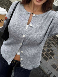 Ribbed Knit Button-Down Cardigan 101002318148819 50 Affordable Fashion Under $100 Jerry's Apparel 