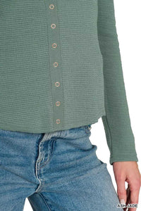 Zenana Double Knit Snap Button Shirts 100100148861032 28 Affordable Fashion Under $100 Jerry's Apparel 