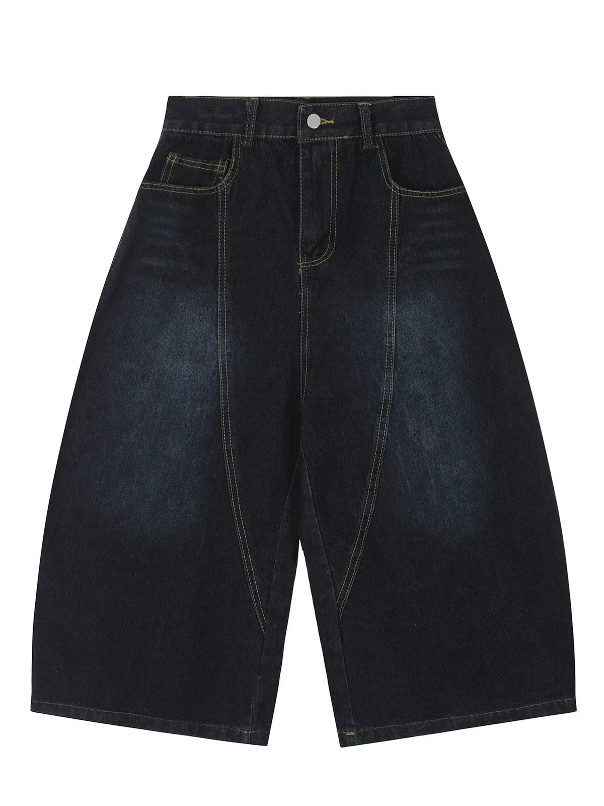 Men's Oversized Wide-Leg Denim Shorts