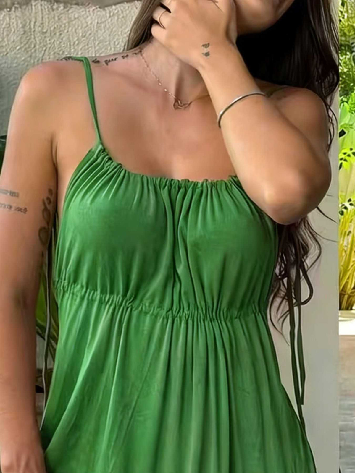 Full Size Backless Spaghetti Strap Slit Maxi Dress Plus Size 100100944865132 21 Gifts for Her Jerry's Apparel 