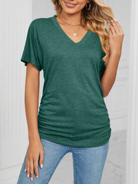 Casual V-Neck Short Sleeve T-Shirt 100100579648227 22 Affordable Fashion Under $100 Jerry's Apparel 