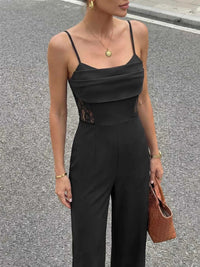 Lace Trim Wide Leg Jumpsuit 100100862590127 34 Affordable Fashion Under $100 Jerry's Apparel 