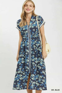 Umgee Ruffle Sleeve Henley Shift Dress 100100941531078 66 Affordable Fashion Under $100 Jerry's Apparel 