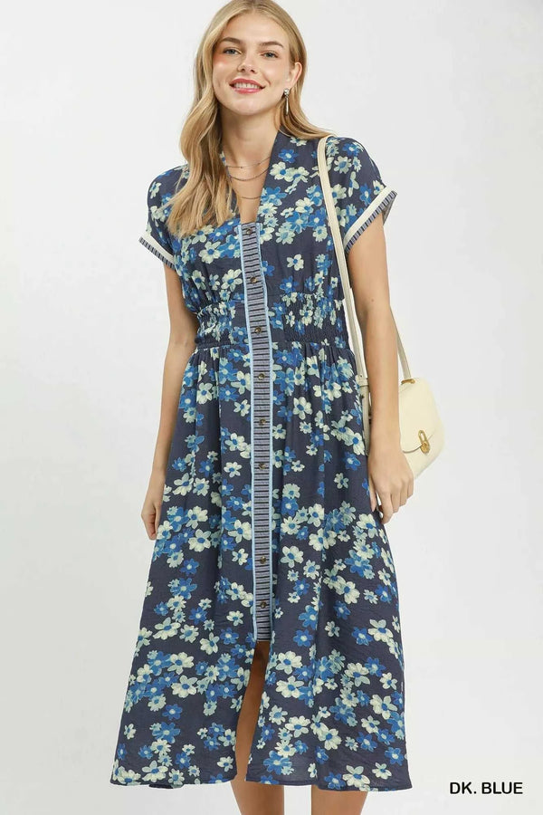 Umgee Ruffle Sleeve Henley Shift Dress 100100941531078 66 Affordable Fashion Under $100 Jerry's Apparel 