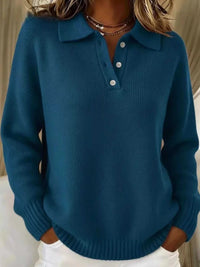 Full Size Button Detail Dropped Shoulder Sweater Plus Size 101002359418175 39 Affordable Fashion Under $100 Jerry's Apparel 