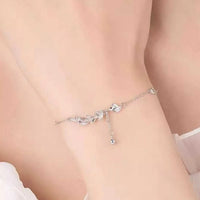 925 Sterling Silver Leaf Bracelet 100500089392764 73 Affordable Fashion Under $100 Jerry's Apparel 