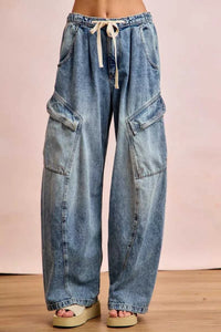 BiBi Baggy Barrel Jeans With Cargo Pockets 100100274921735 65 Affordable Fashion Under $100 Jerry's Apparel 